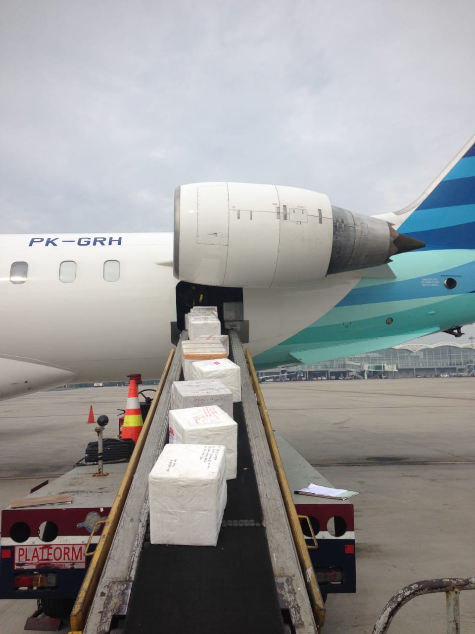 Pengiriman kargo udara via Garuda Indonesia